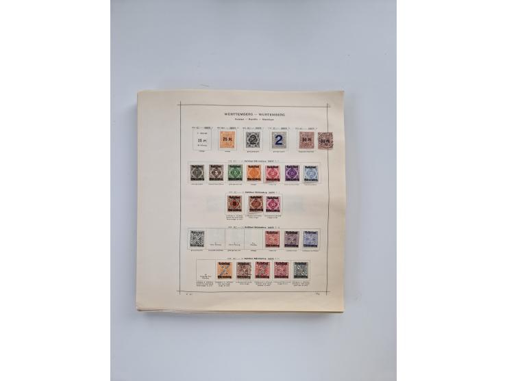 1851/1970 (ca.), mint never hinged/unused and mostly used collection, including some German States with covers, German Empire