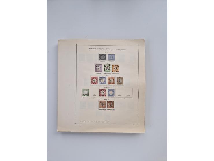 1851/1970 (ca.), mint never hinged/unused and mostly used collection, including some German States with covers, German Empire