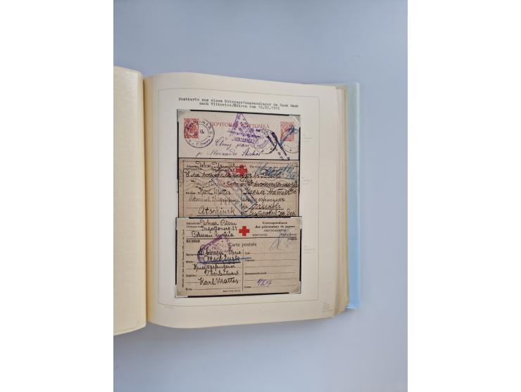 1914/2004, with over 130 covers, including WWI japanese, russian and german camps, some WWII Red Cross covers, further commem