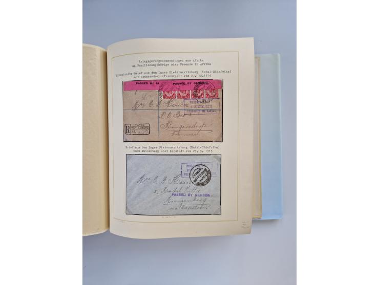 1914/2004, with over 130 covers, including WWI japanese, russian and german camps, some WWII Red Cross covers, further commem