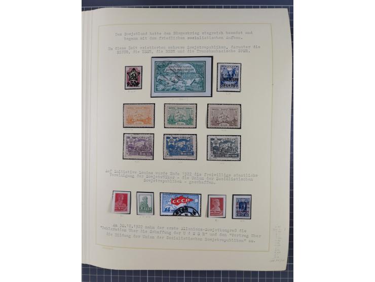 1859/1975 (ca.), postfrische/ungebrauchte und gestempelte Themensammlung “Der imperialistische Weltkrieg 1914/18”, inkl. Kolo