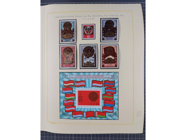 1859/1975 (ca.), postfrische/ungebrauchte und gestempelte Themensammlung “Der imperialistische Weltkrieg 1914/18”, inkl. Kolo