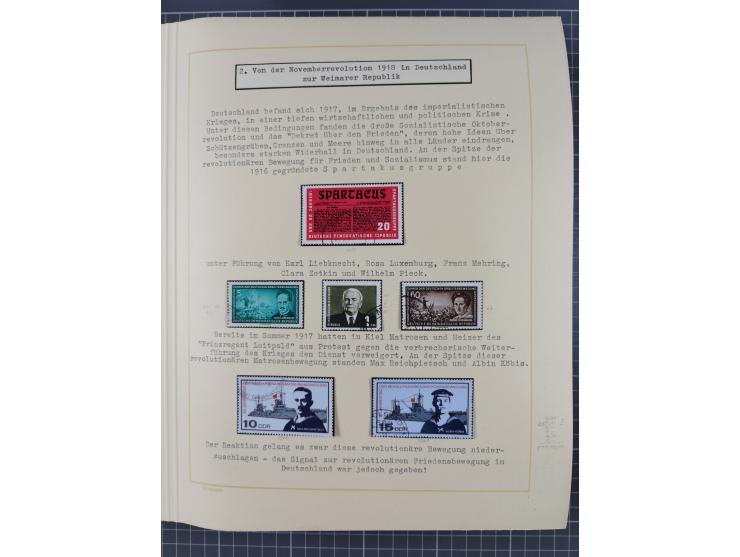 1859/1975 (ca.), postfrische/ungebrauchte und gestempelte Themensammlung “Der imperialistische Weltkrieg 1914/18”, inkl. Kolo