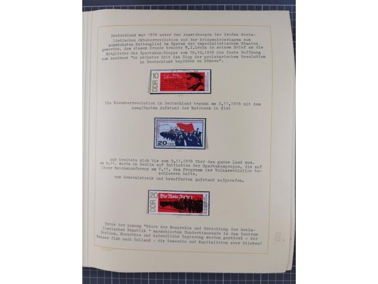 1859/1975 (ca.), postfrische/ungebrauchte und gestempelte Themensammlung “Der imperialistische Weltkrieg 1914/18”, inkl. Kolo