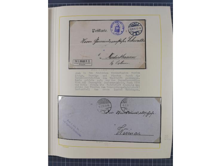 1859/1975 (ca.), postfrische/ungebrauchte und gestempelte Themensammlung “Der imperialistische Weltkrieg 1914/18”, inkl. Kolo