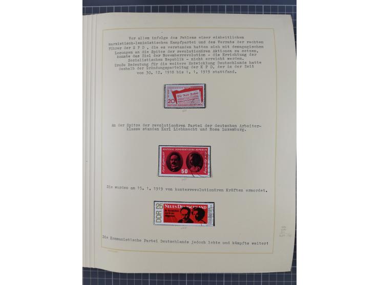 1859/1975 (ca.), postfrische/ungebrauchte und gestempelte Themensammlung “Der imperialistische Weltkrieg 1914/18”, inkl. Kolo