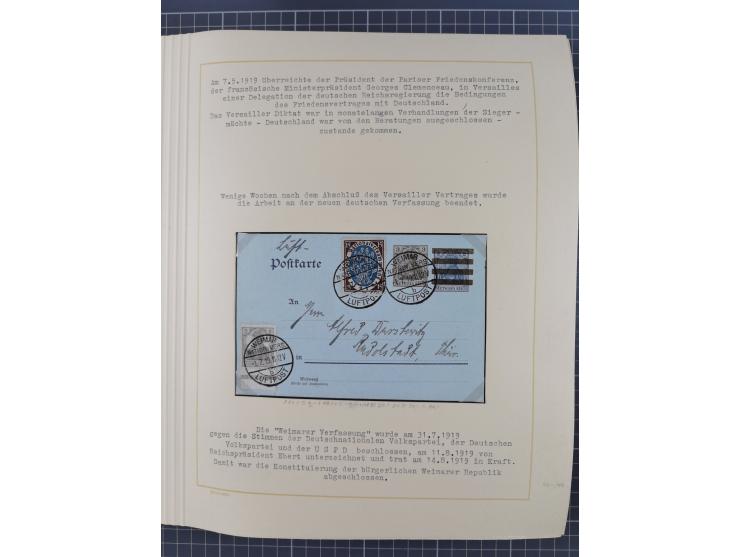 1859/1975 (ca.), postfrische/ungebrauchte und gestempelte Themensammlung “Der imperialistische Weltkrieg 1914/18”, inkl. Kolo