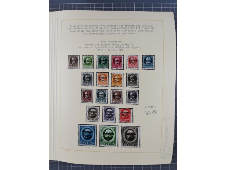 1859/1975 (ca.), postfrische/ungebrauchte und gestempelte Themensammlung “Der imperialistische Weltkrieg 1914/18”, inkl. Kolo