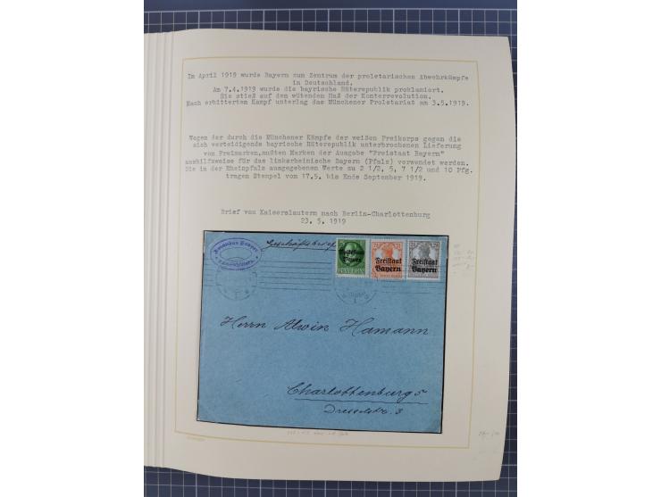 1859/1975 (ca.), postfrische/ungebrauchte und gestempelte Themensammlung “Der imperialistische Weltkrieg 1914/18”, inkl. Kolo