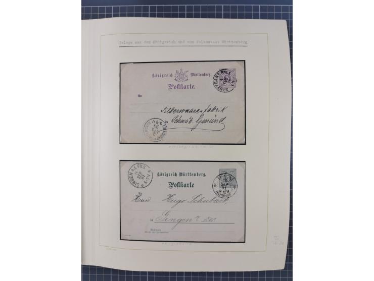 1859/1975 (ca.), postfrische/ungebrauchte und gestempelte Themensammlung “Der imperialistische Weltkrieg 1914/18”, inkl. Kolo