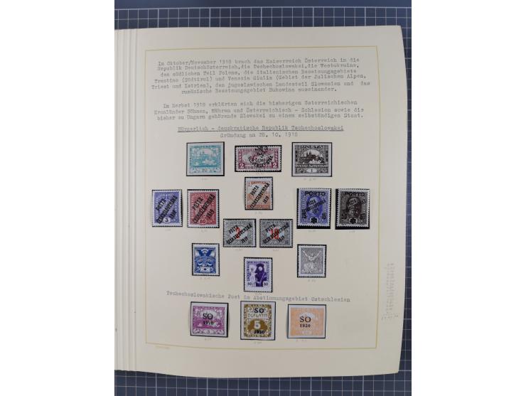 1859/1975 (ca.), postfrische/ungebrauchte und gestempelte Themensammlung “Der imperialistische Weltkrieg 1914/18”, inkl. Kolo