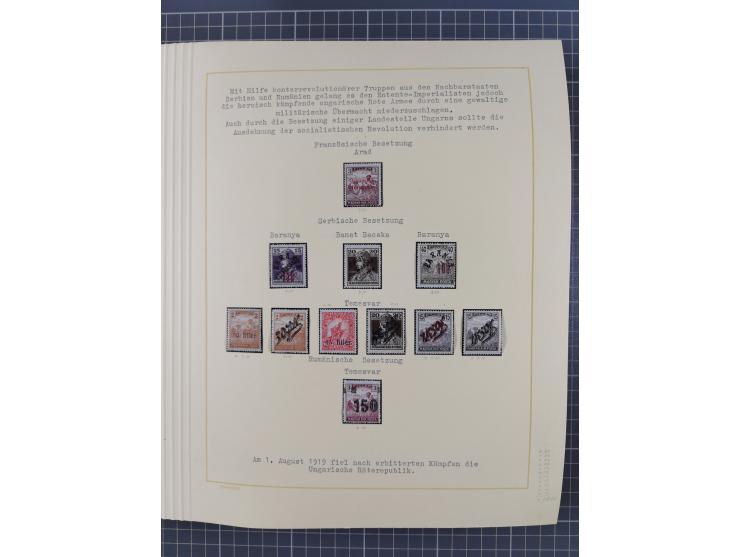 1859/1975 (ca.), postfrische/ungebrauchte und gestempelte Themensammlung “Der imperialistische Weltkrieg 1914/18”, inkl. Kolo