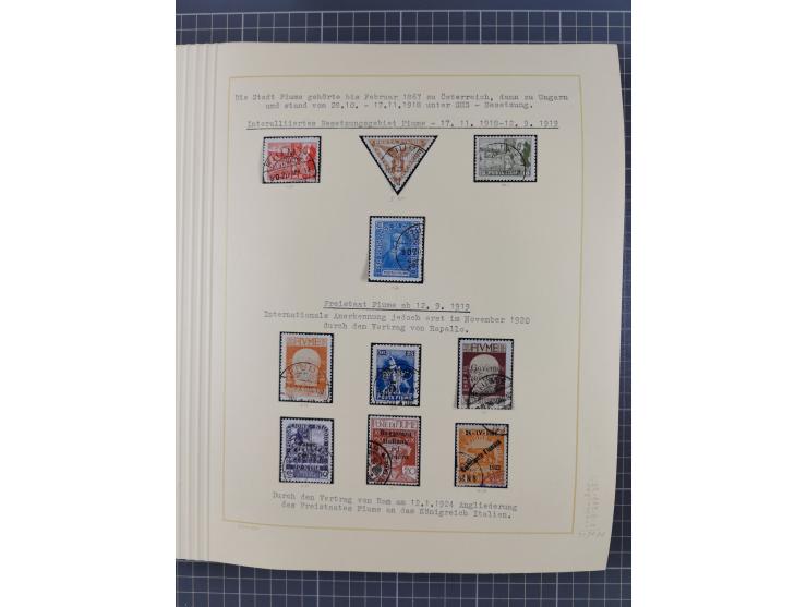 1859/1975 (ca.), postfrische/ungebrauchte und gestempelte Themensammlung “Der imperialistische Weltkrieg 1914/18”, inkl. Kolo