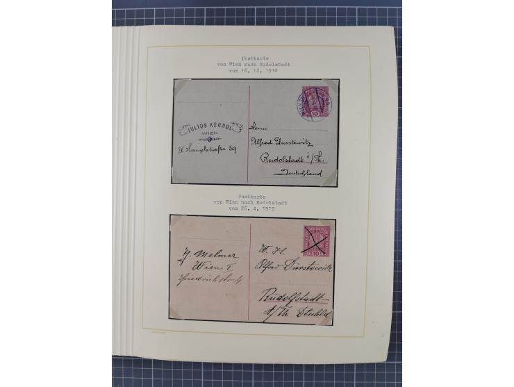 1859/1975 (ca.), postfrische/ungebrauchte und gestempelte Themensammlung “Der imperialistische Weltkrieg 1914/18”, inkl. Kolo