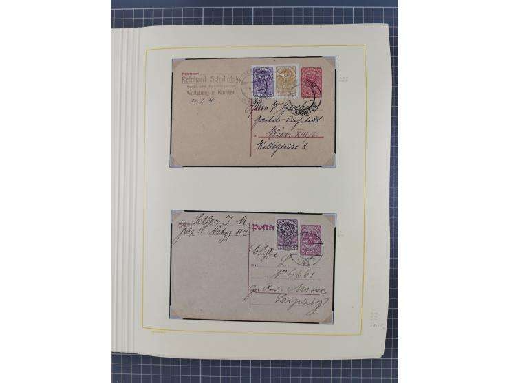 1859/1975 (ca.), postfrische/ungebrauchte und gestempelte Themensammlung “Der imperialistische Weltkrieg 1914/18”, inkl. Kolo