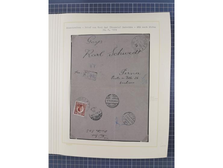 1859/1975 (ca.), postfrische/ungebrauchte und gestempelte Themensammlung “Der imperialistische Weltkrieg 1914/18”, inkl. Kolo