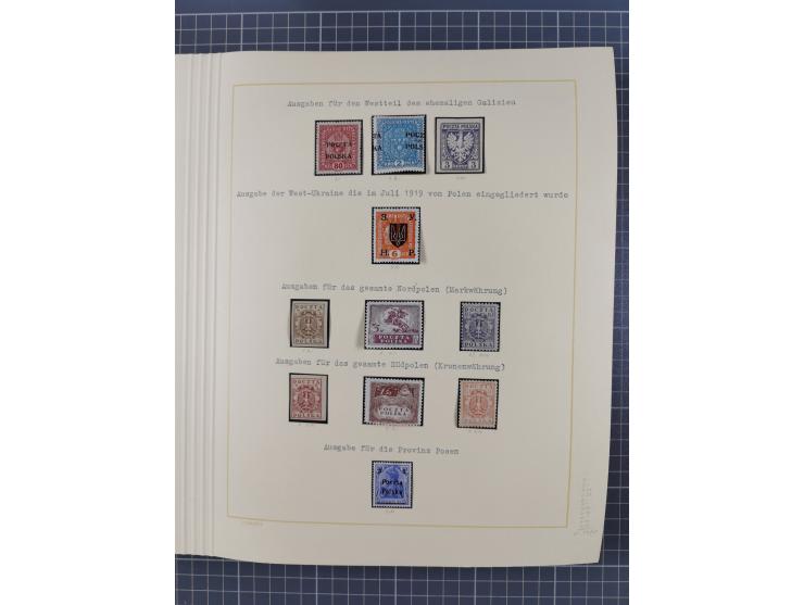 1859/1975 (ca.), postfrische/ungebrauchte und gestempelte Themensammlung “Der imperialistische Weltkrieg 1914/18”, inkl. Kolo