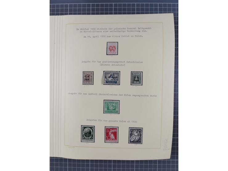 1859/1975 (ca.), postfrische/ungebrauchte und gestempelte Themensammlung “Der imperialistische Weltkrieg 1914/18”, inkl. Kolo