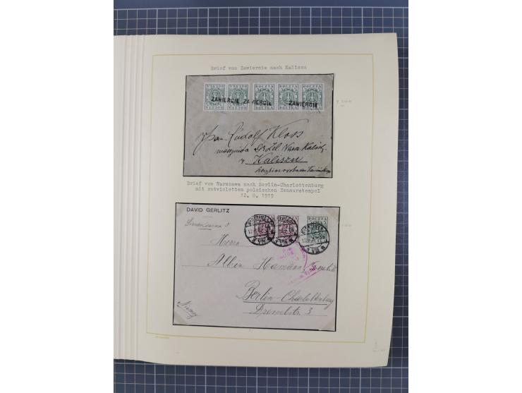 1859/1975 (ca.), postfrische/ungebrauchte und gestempelte Themensammlung “Der imperialistische Weltkrieg 1914/18”, inkl. Kolo