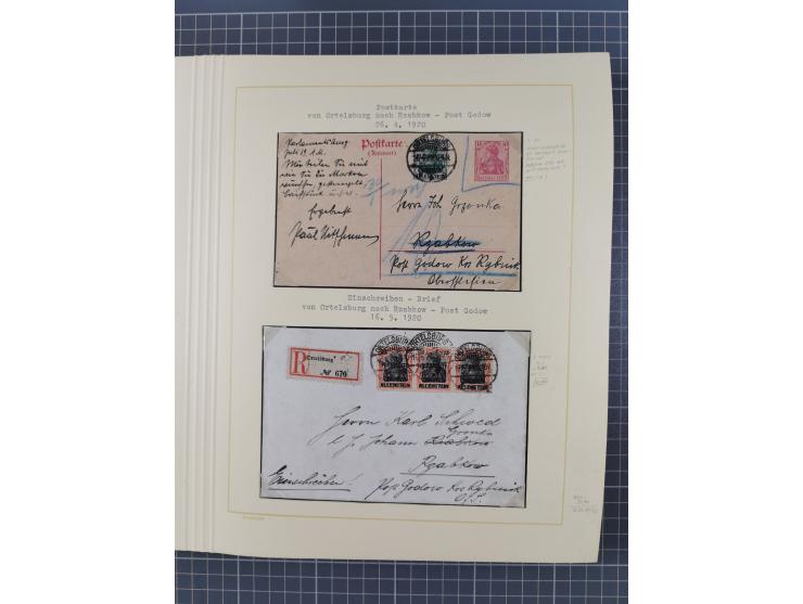 1859/1975 (ca.), postfrische/ungebrauchte und gestempelte Themensammlung “Der imperialistische Weltkrieg 1914/18”, inkl. Kolo