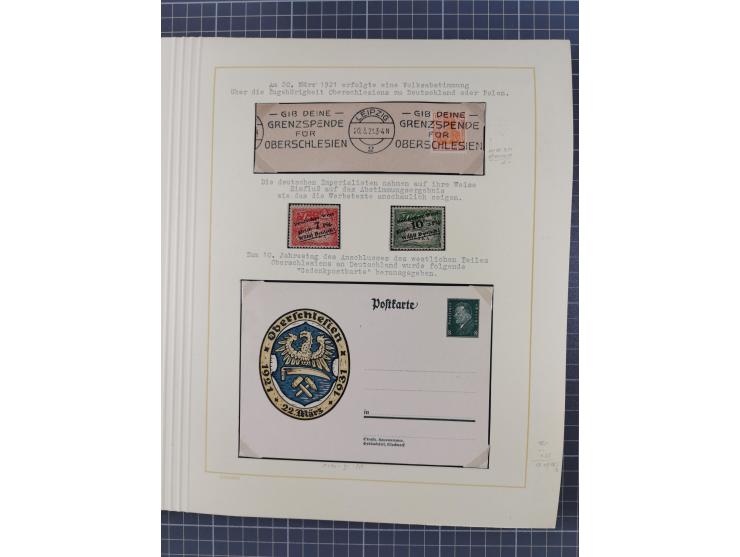 1859/1975 (ca.), postfrische/ungebrauchte und gestempelte Themensammlung “Der imperialistische Weltkrieg 1914/18”, inkl. Kolo