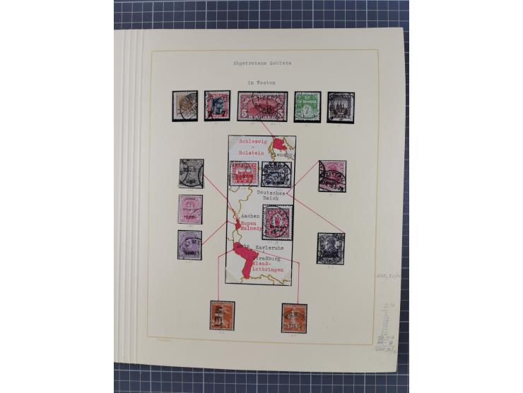 1859/1975 (ca.), postfrische/ungebrauchte und gestempelte Themensammlung “Der imperialistische Weltkrieg 1914/18”, inkl. Kolo