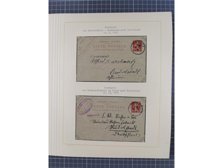 1859/1975 (ca.), postfrische/ungebrauchte und gestempelte Themensammlung “Der imperialistische Weltkrieg 1914/18”, inkl. Kolo