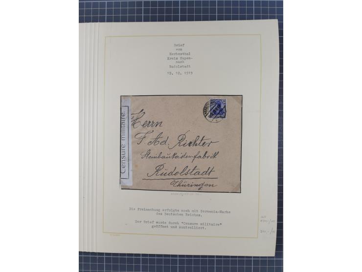 1859/1975 (ca.), postfrische/ungebrauchte und gestempelte Themensammlung “Der imperialistische Weltkrieg 1914/18”, inkl. Kolo