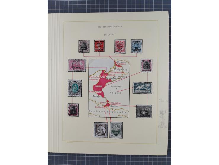 1859/1975 (ca.), postfrische/ungebrauchte und gestempelte Themensammlung “Der imperialistische Weltkrieg 1914/18”, inkl. Kolo