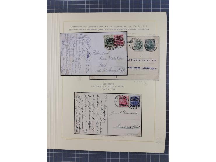 1859/1975 (ca.), postfrische/ungebrauchte und gestempelte Themensammlung “Der imperialistische Weltkrieg 1914/18”, inkl. Kolo