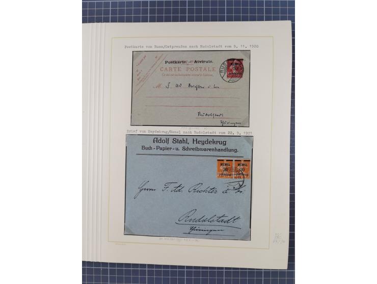 1859/1975 (ca.), postfrische/ungebrauchte und gestempelte Themensammlung “Der imperialistische Weltkrieg 1914/18”, inkl. Kolo