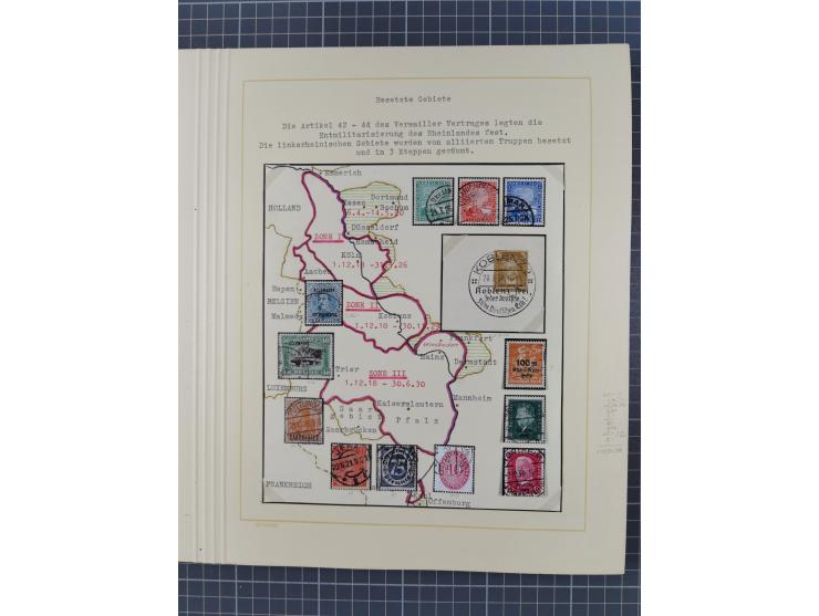 1859/1975 (ca.), postfrische/ungebrauchte und gestempelte Themensammlung “Der imperialistische Weltkrieg 1914/18”, inkl. Kolo