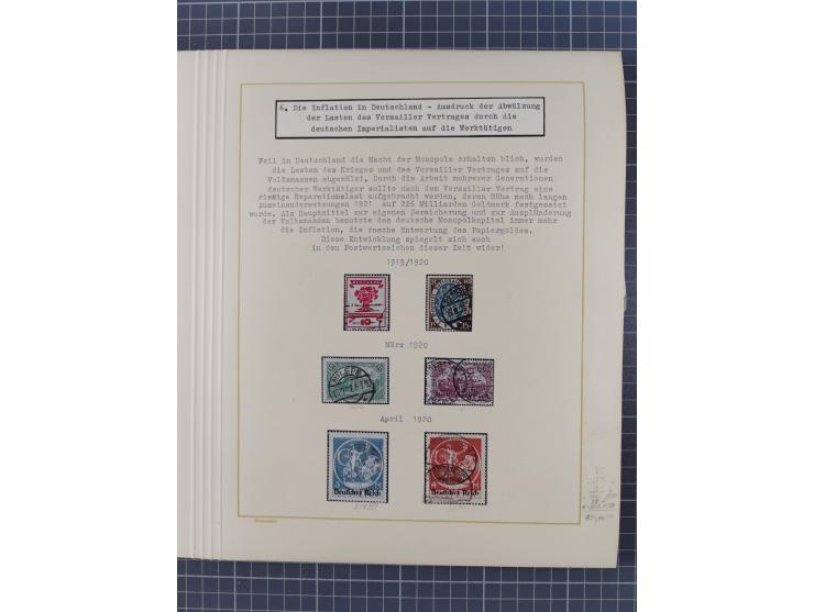 1859/1975 (ca.), postfrische/ungebrauchte und gestempelte Themensammlung “Der imperialistische Weltkrieg 1914/18”, inkl. Kolo