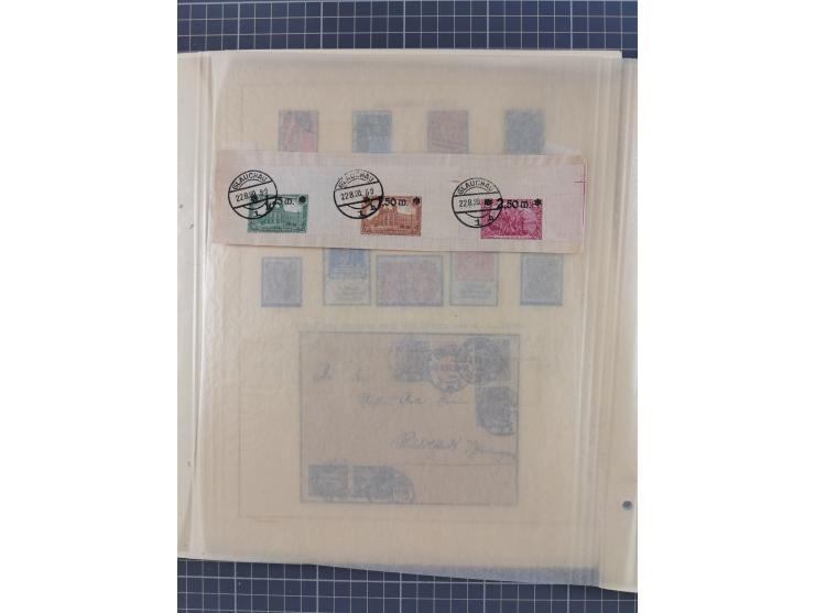 1859/1975 (ca.), postfrische/ungebrauchte und gestempelte Themensammlung “Der imperialistische Weltkrieg 1914/18”, inkl. Kolo