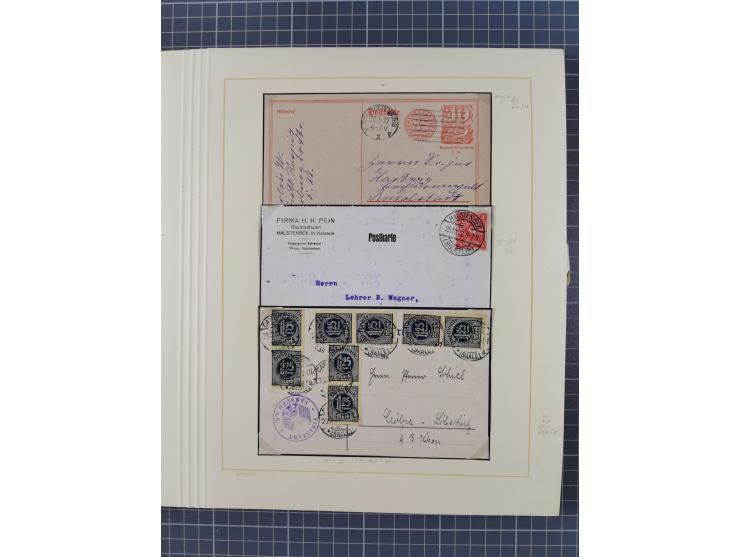 1859/1975 (ca.), postfrische/ungebrauchte und gestempelte Themensammlung “Der imperialistische Weltkrieg 1914/18”, inkl. Kolo