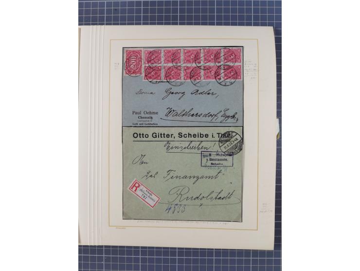 1859/1975 (ca.), postfrische/ungebrauchte und gestempelte Themensammlung “Der imperialistische Weltkrieg 1914/18”, inkl. Kolo
