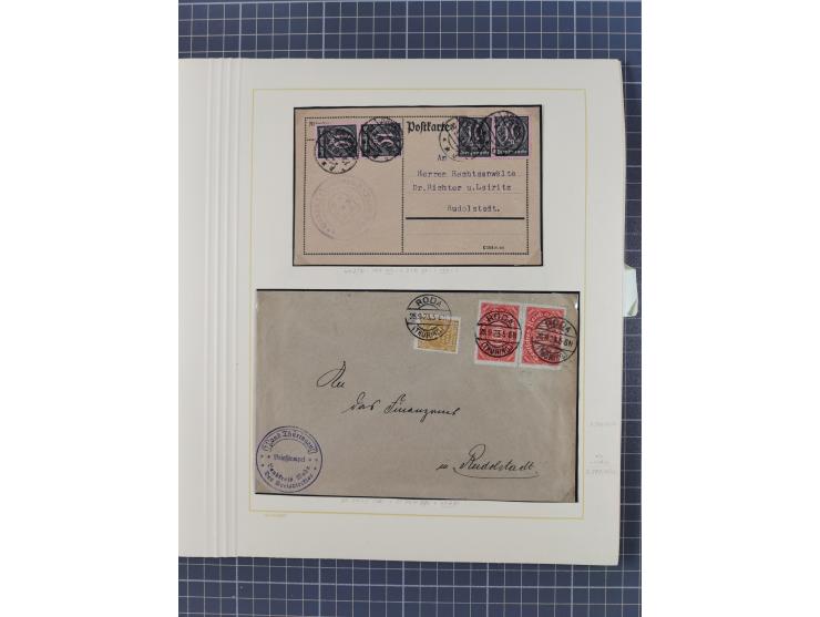 1859/1975 (ca.), postfrische/ungebrauchte und gestempelte Themensammlung “Der imperialistische Weltkrieg 1914/18”, inkl. Kolo