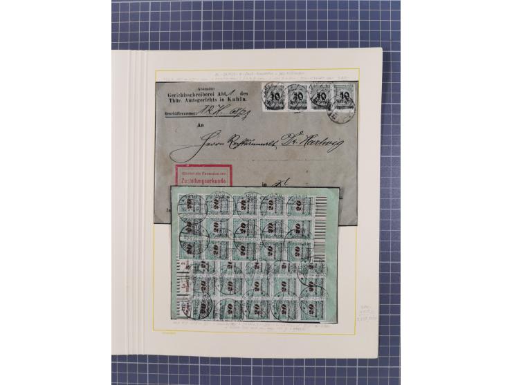 1859/1975 (ca.), postfrische/ungebrauchte und gestempelte Themensammlung “Der imperialistische Weltkrieg 1914/18”, inkl. Kolo