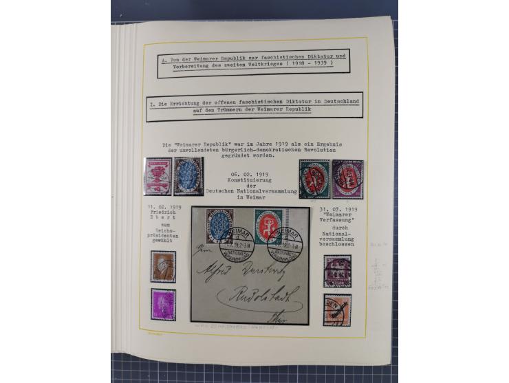 1859/1975 (ca.), postfrische/ungebrauchte und gestempelte Themensammlung “Der imperialistische Weltkrieg 1914/18”, inkl. Kolo