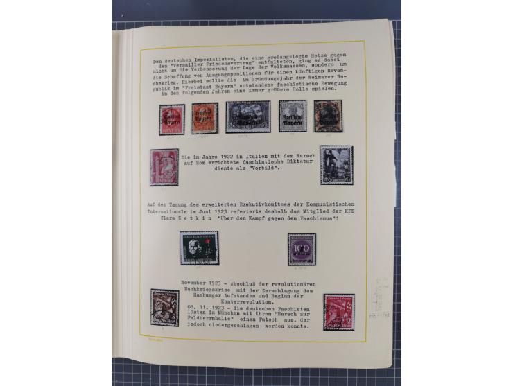 1859/1975 (ca.), postfrische/ungebrauchte und gestempelte Themensammlung “Der imperialistische Weltkrieg 1914/18”, inkl. Kolo