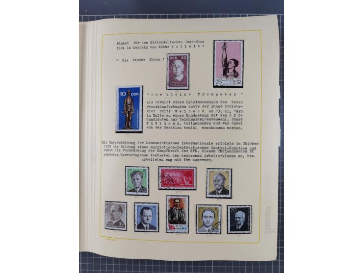 1859/1975 (ca.), postfrische/ungebrauchte und gestempelte Themensammlung “Der imperialistische Weltkrieg 1914/18”, inkl. Kolo