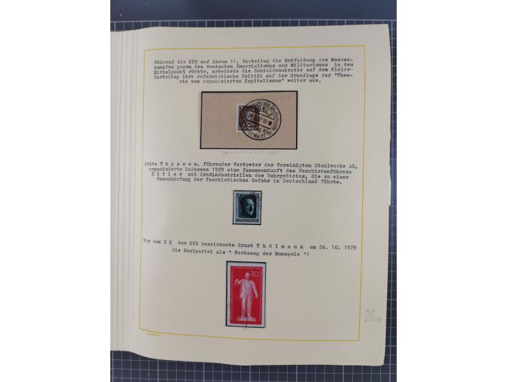 1859/1975 (ca.), postfrische/ungebrauchte und gestempelte Themensammlung “Der imperialistische Weltkrieg 1914/18”, inkl. Kolo