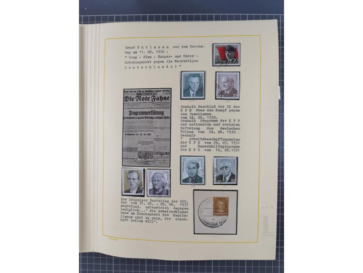 1859/1975 (ca.), postfrische/ungebrauchte und gestempelte Themensammlung “Der imperialistische Weltkrieg 1914/18”, inkl. Kolo