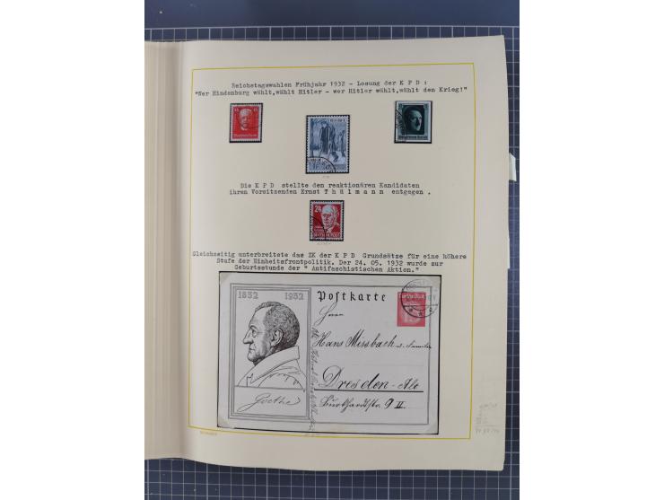 1859/1975 (ca.), postfrische/ungebrauchte und gestempelte Themensammlung “Der imperialistische Weltkrieg 1914/18”, inkl. Kolo
