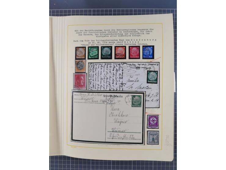 1859/1975 (ca.), postfrische/ungebrauchte und gestempelte Themensammlung “Der imperialistische Weltkrieg 1914/18”, inkl. Kolo