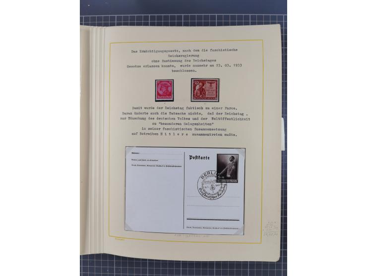 1859/1975 (ca.), postfrische/ungebrauchte und gestempelte Themensammlung “Der imperialistische Weltkrieg 1914/18”, inkl. Kolo