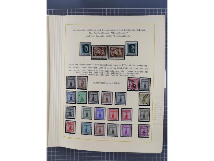 1859/1975 (ca.), postfrische/ungebrauchte und gestempelte Themensammlung “Der imperialistische Weltkrieg 1914/18”, inkl. Kolo