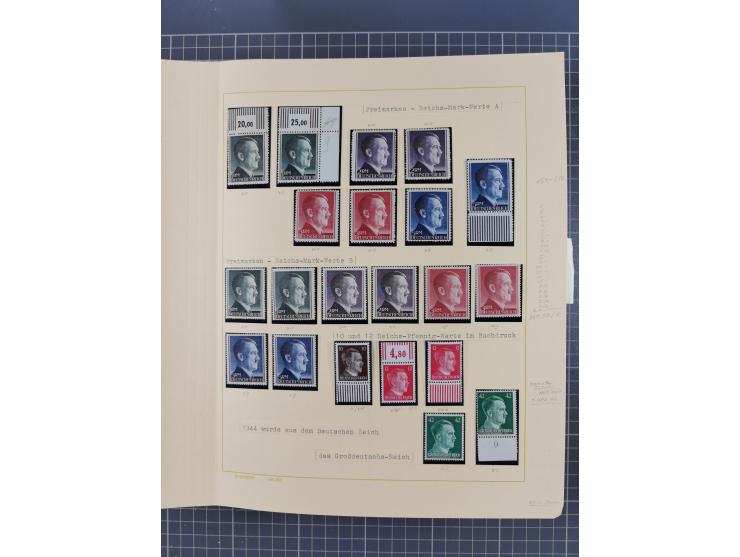 1859/1975 (ca.), postfrische/ungebrauchte und gestempelte Themensammlung “Der imperialistische Weltkrieg 1914/18”, inkl. Kolo