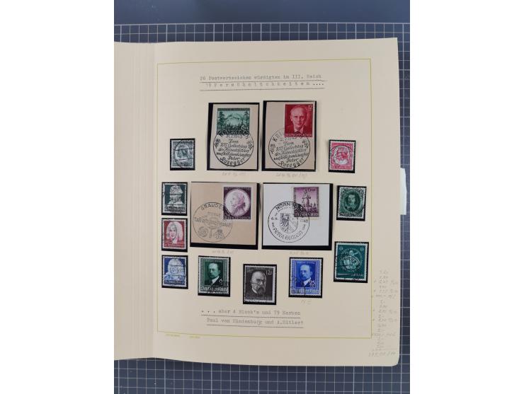 1859/1975 (ca.), postfrische/ungebrauchte und gestempelte Themensammlung “Der imperialistische Weltkrieg 1914/18”, inkl. Kolo