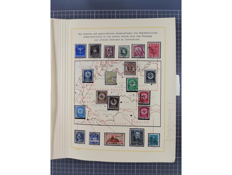 1859/1975 (ca.), postfrische/ungebrauchte und gestempelte Themensammlung “Der imperialistische Weltkrieg 1914/18”, inkl. Kolo